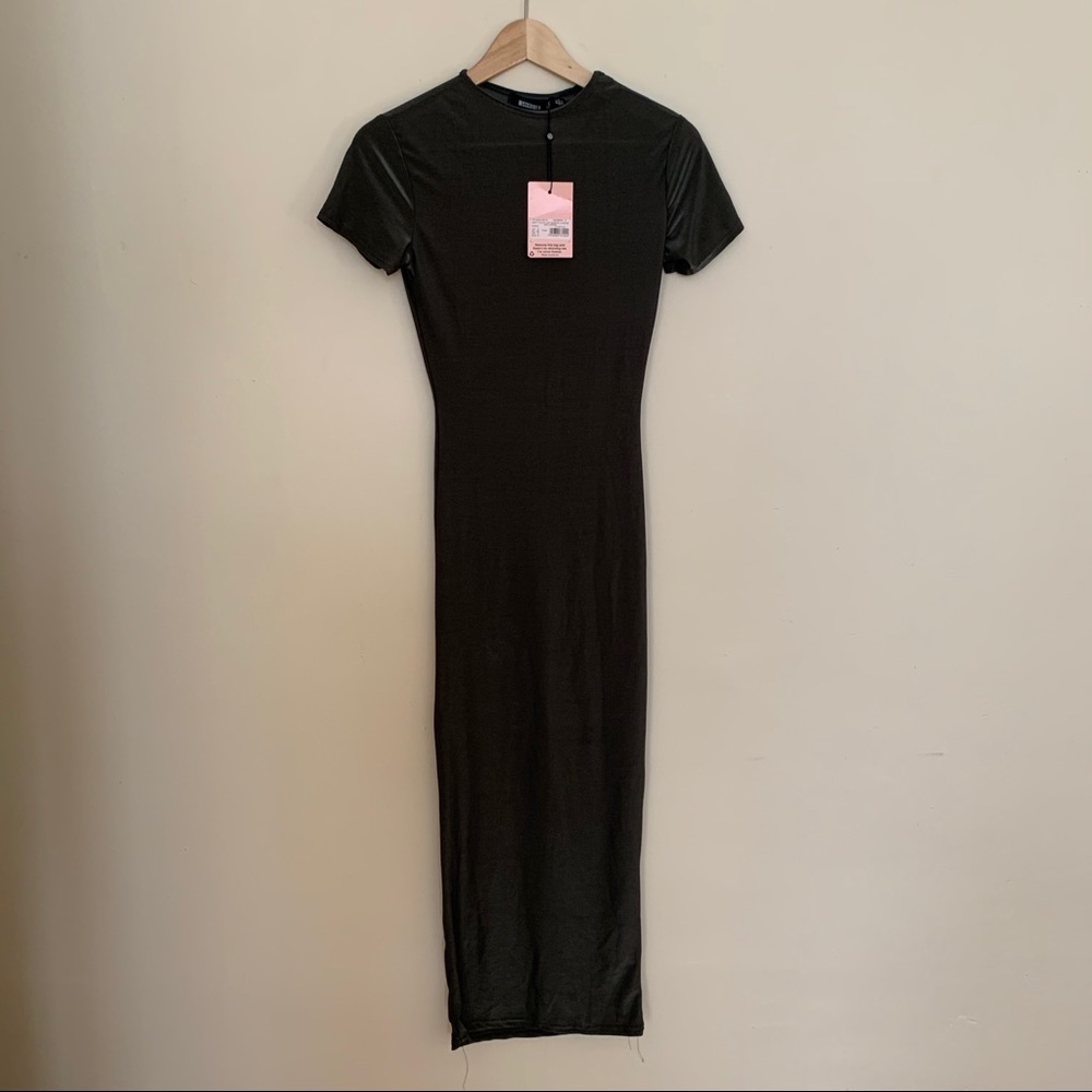 missguided bodycon midi dress slinky size 4 NWT d - Picture 6 of 7